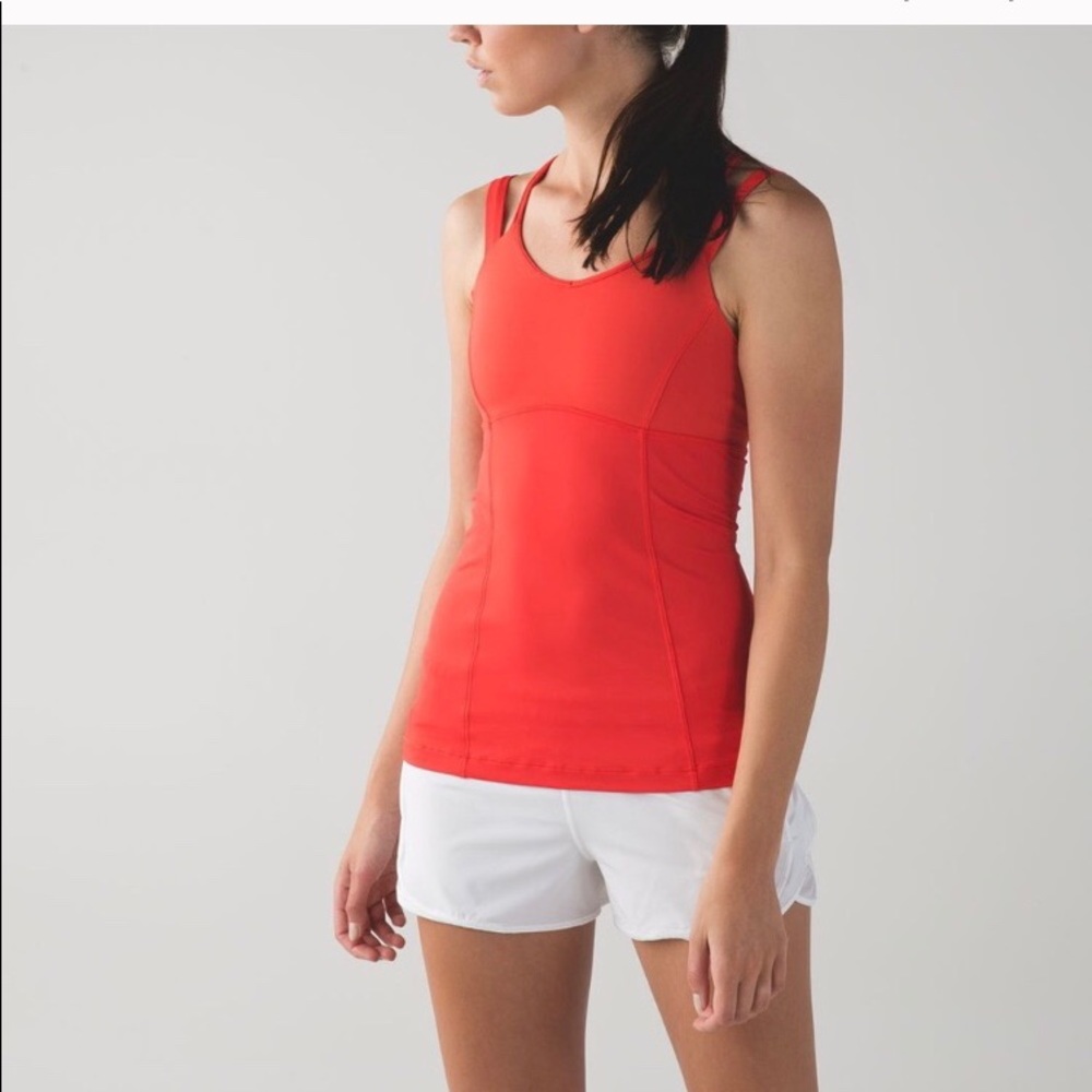 Lululemon Tank. Size 2 never been worn! Stunning red color.